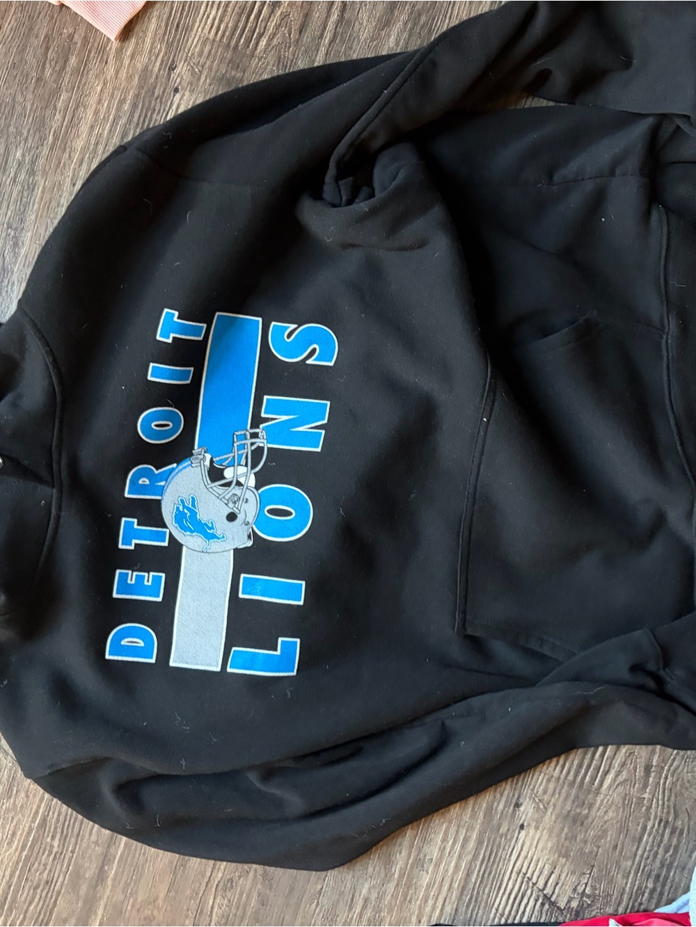Black Kids Hoodie with Team Logo